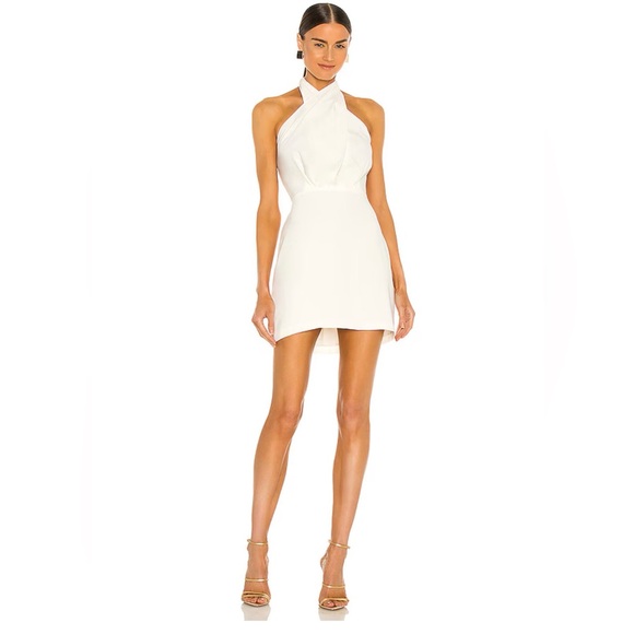Amanda Uprichard Dresses & Skirts - Amanda Uprichard Mezcal Cross Front Halter Mini Dress